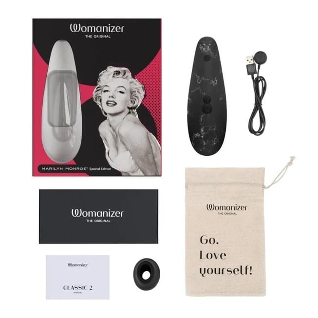 Womanizer Marilyn Monroe Vacuum Stim Đen Siêu Hút Hồn