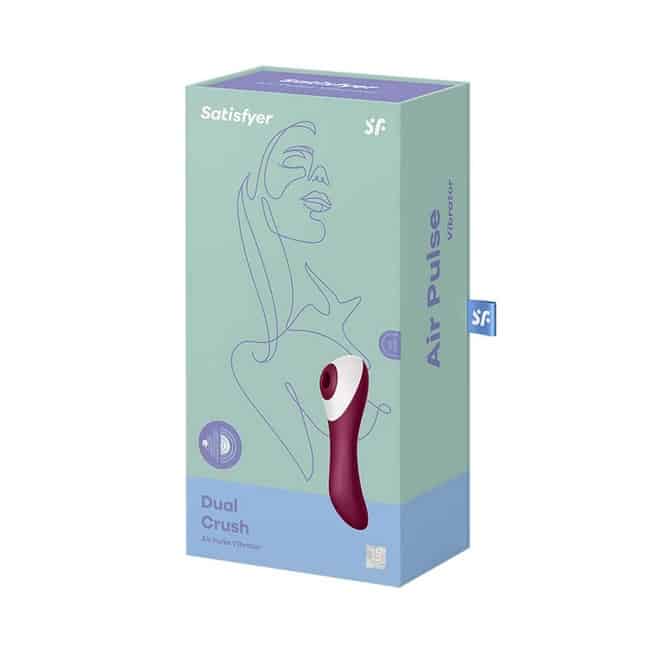 Satisfyer Dual Crush G-Spot Hút Sóng Đỏ 17.5cm