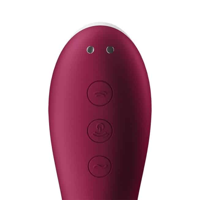 Satisfyer Dual Crush G-Spot Hút Sóng Đỏ 17.5cm