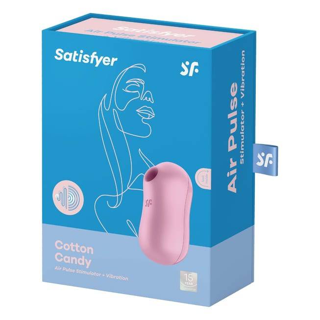 Satisfyer Cotton Candy Hút Clitoris Tím Rung Mạnh
