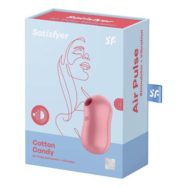 Satisfyer Cotton Candy hút clitoris hồng rung cotton kẹo