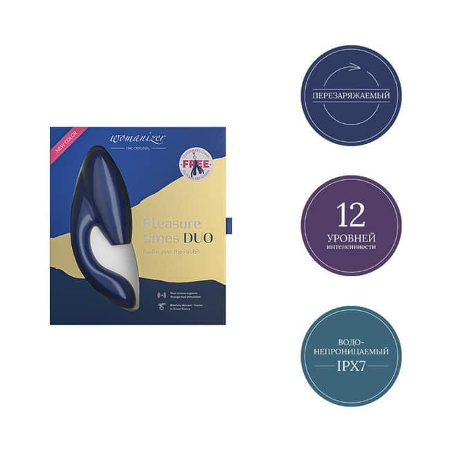 Womanizer Duo Xanh Hút Rung Đa Năng Siêu Mạnh Thỏa Mãn