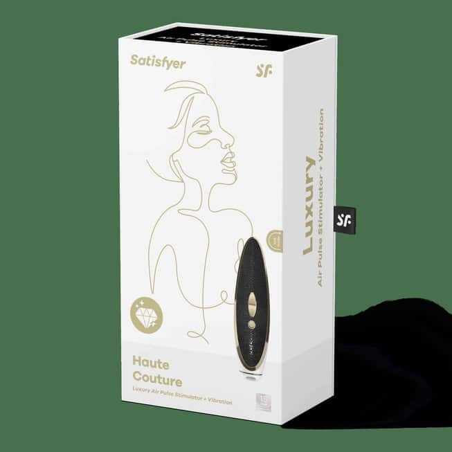 Satisfyer Haute Couture hút clit rung đen luxury