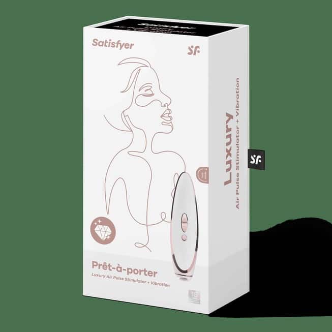 Satisfyer Prete-a-Porter Hút Clit Rung Trắng Luxury