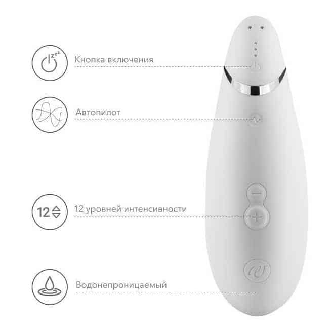 Womanizer Premium Trắng Máy Hút Âm Hạch Siêu Mạnh