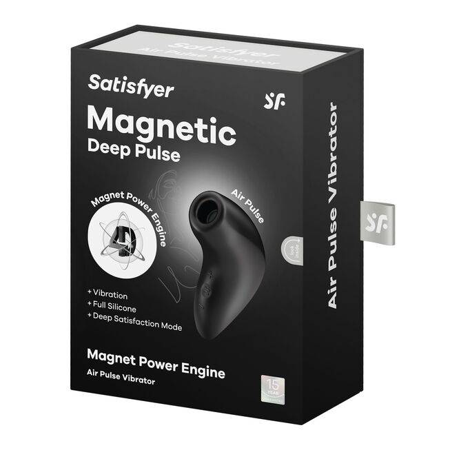 Satisfyer Magnetic Deep Pulse Hút Kít Ô Tô Đen 11.6cm