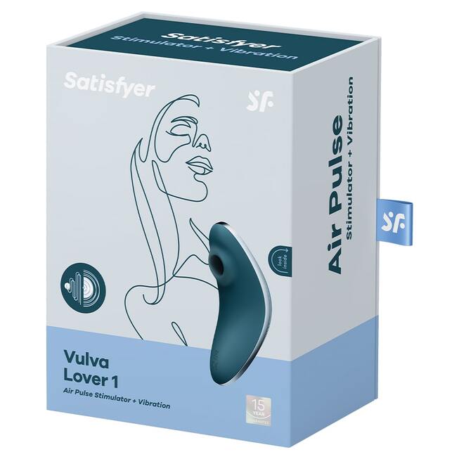 Satisfyer Vulva Lover 1 Xanh Hút Rung Clit 12cm