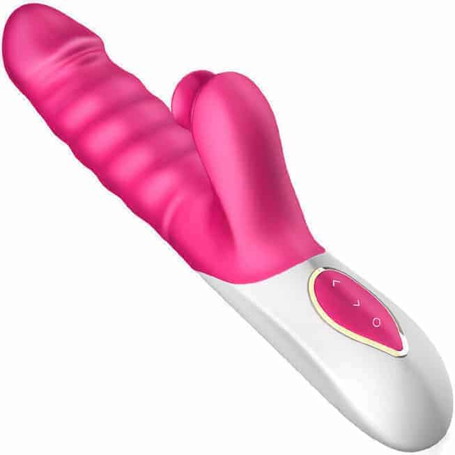 Vibrator thỏ Erocome Cassiopeia hồng kích thích cực sướng