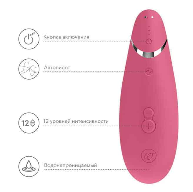 Womanizer Premium Hút Âm Đạo Hồng Không Rung
