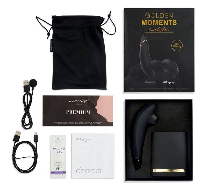 We-Vibe Chorus + Womanizer Premium Set Đen