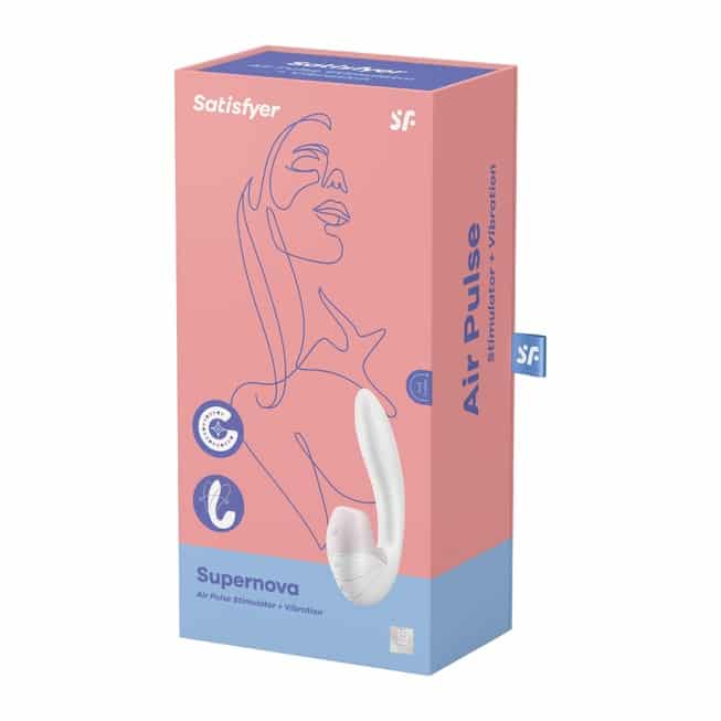 Satisfyer Supernova Clit 14.5cm Trắng Hút Sóng