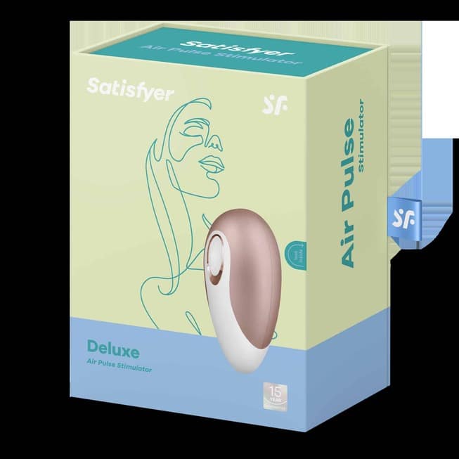 Satisfyer Pro Deluxe Vú Hút Vàng Hồng 12.4cm Cực Sướng