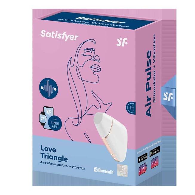 Satisfyer Love Triangle Hút Rung App Trắng Siêu Mạnh