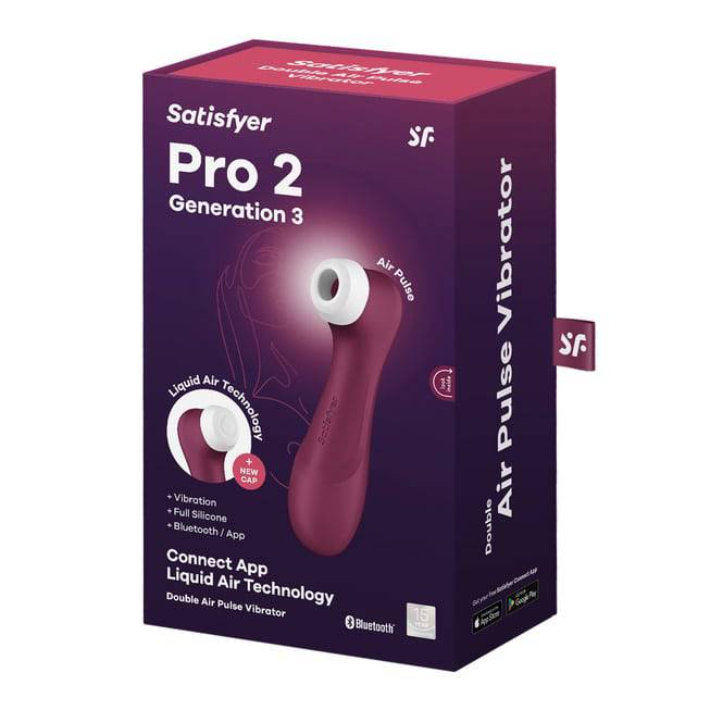Satisfyer Pro 2 Air Connect App Hút Rung Đỏ App