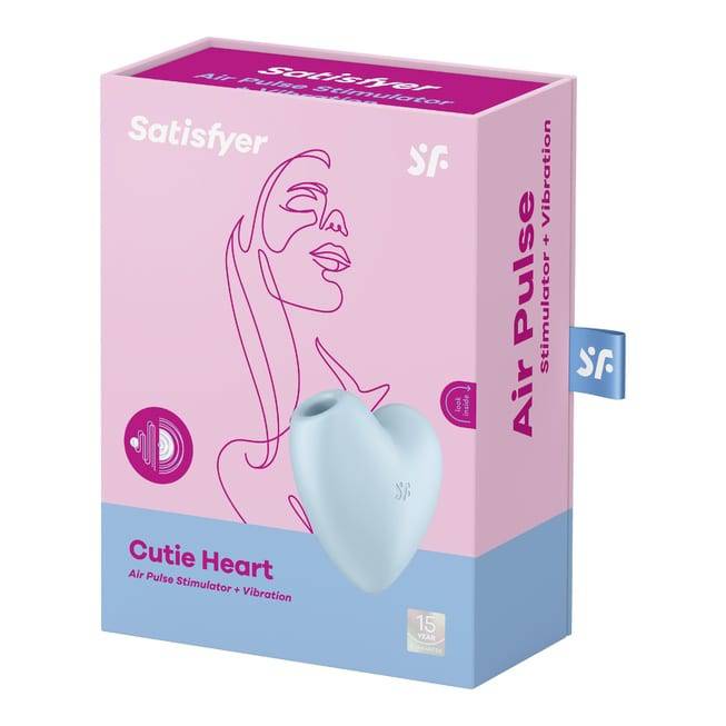Satisfyer Cutie Heart Xanh Hút Rung Âm Vật Mạnh