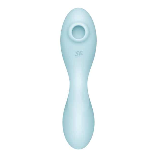 Satisfyer Curvy Trinity xanh hút sóng G-spot app 5+