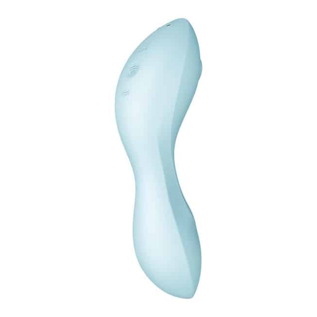 Satisfyer Curvy Trinity xanh hút sóng G-spot app 5+