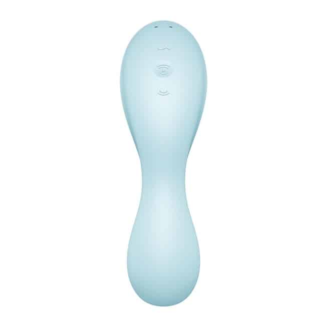 Satisfyer Curvy Trinity xanh hút sóng G-spot app 5+