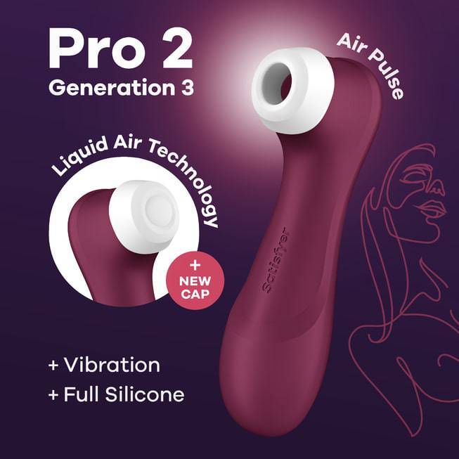 Satisfyer Pro 2 Hút Rung Âm Hộ Siêu Đỉnh Bordo