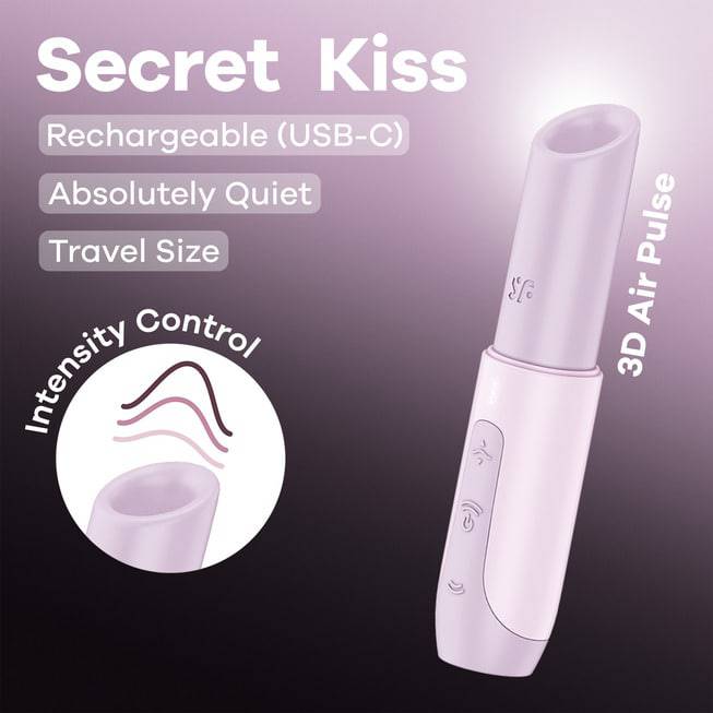 Satisfyer Secret Kiss Hút Clit Hồng Bí Mật Nhỏ Nhắn