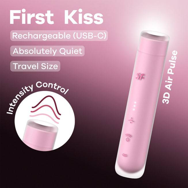 Satisfyer First Kiss Hút Âm Hộp Hồng Siêu Cảm Xúc