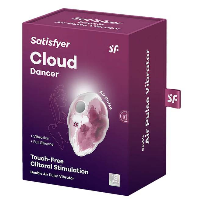 Satisfyer Cloud Dancer Air Vi Rung Đỏ Trắng