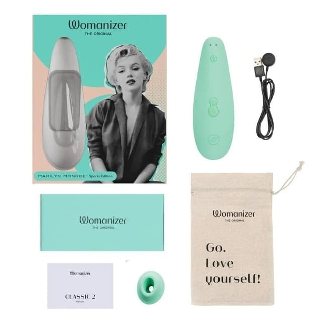 Womanizer Marilyn Monroe Hút Clit Đặc Biệt Màu Bạc Hà