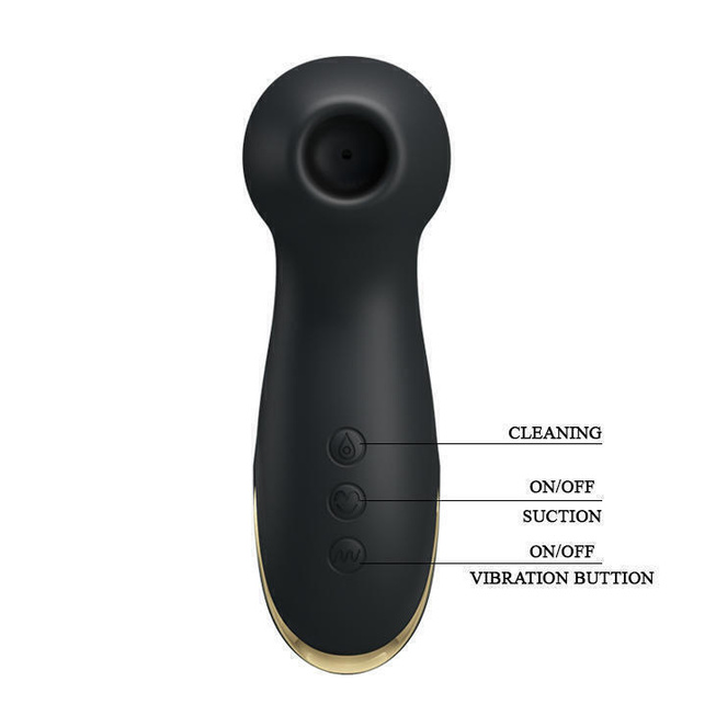 PrettyLove Hammer Clit Sucker Black Siêu Mạnh