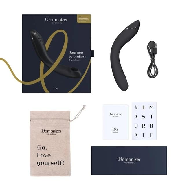 Womanizer OG Mút Gợi + Rung 2in1 Xám Siêu Mạnh