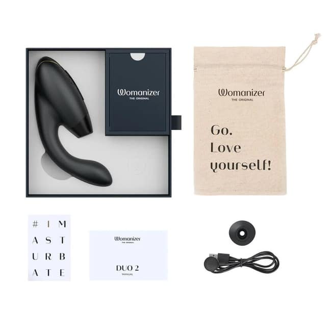 Womanizer Duo 2 Hút Kítô Rung Đen
