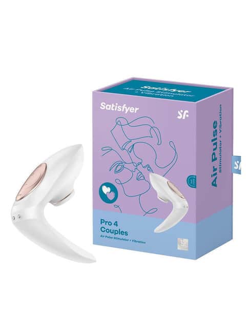 Satisfyer Pro 4 Couples kích thích cặp đôi trắng mạnh