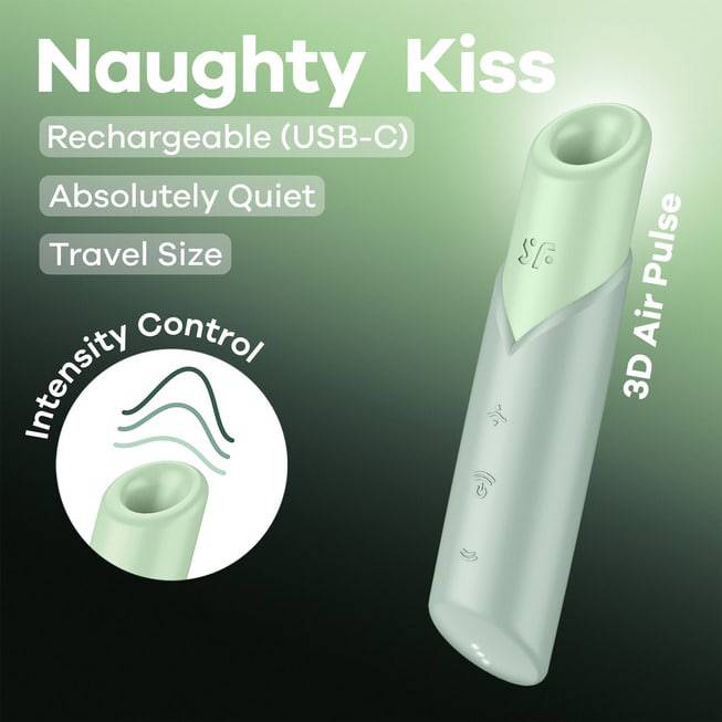 Satisfyer Naughty Kiss Hút Âm Vật Xanh