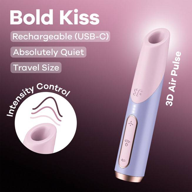 Satisfyer Bold Kiss Hút Âm Hạch Hồng Tím