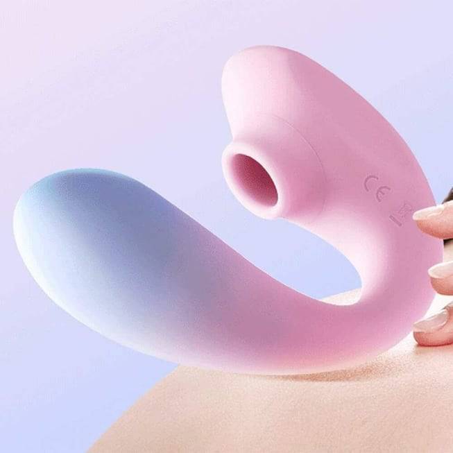 Vibrador Erocome Apus Curve hồng xanh kích thích cực khoái