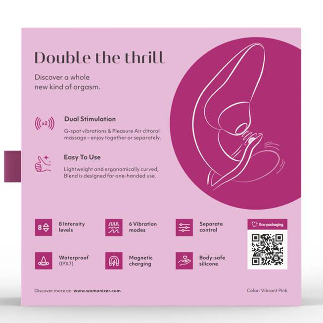 Womanizer Blend raspberry rung hút clitoris cực phê