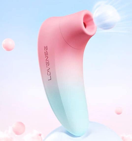 Lovense Tenera 2 Hút Âm Hộ Xanh Hồng Xanh Điều Khiển App