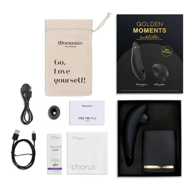Bộ We-Vibe Chorus + Womanizer Premium 2 Đen Siêu Đỉnh