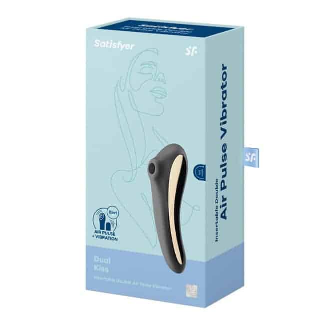 Satisfyer Dual Kiss Đen 2in1 Siêu Hút Rung
