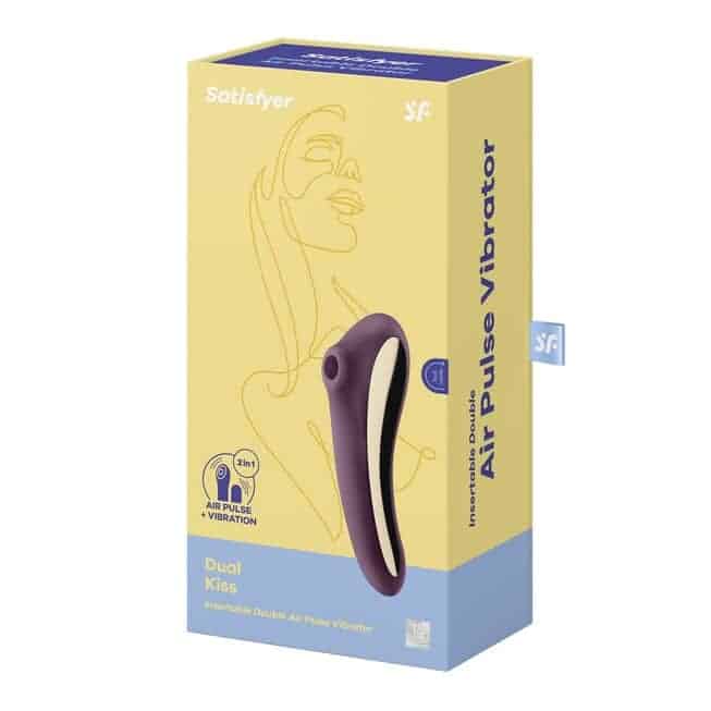 Satisfyer Dual Kiss Tím Hút Clit Rung 2in1 Cực Khoái