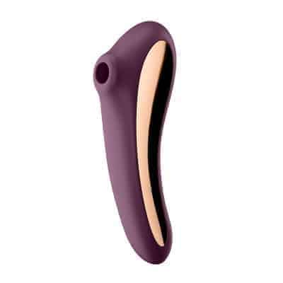 Satisfyer Dual Kiss tím hút clit rung 2in1 mạnh mẽ