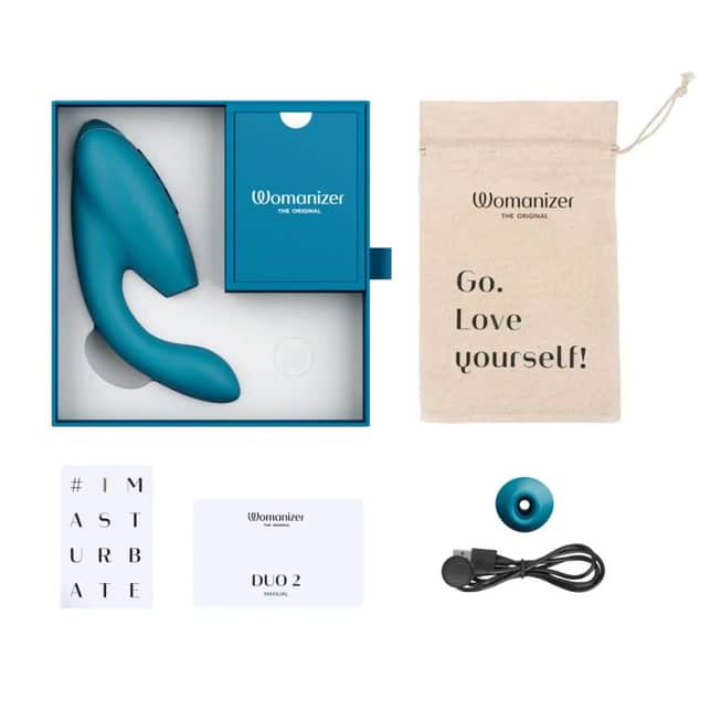 Womanizer Duo 2 Xanh Ngực Sóng Thăng Hoa