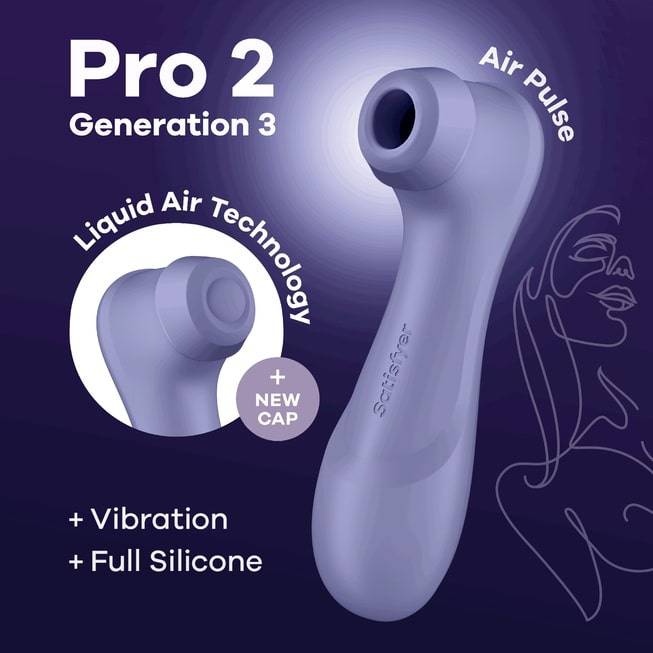 Satisfyer Pro 2 Liquid Air Tím Hút Chân Không Siêu Sướng