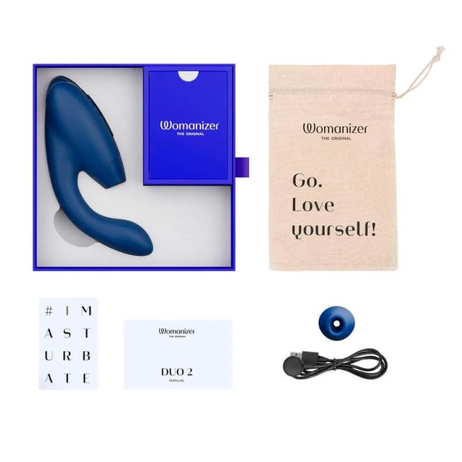 Womanizer Duo 2 Máy Rung Xoáy Xoáy Xoáy Xanh Siêu Cực khoái