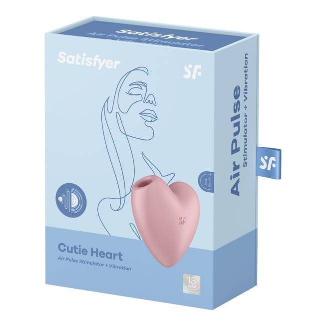 Satisfyer Cutie Heart hồng vacuum rung, khoái cảm bùng nổ