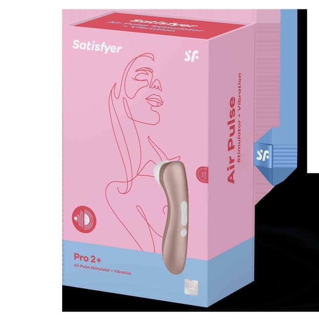 Satisfyer Pro 2+ vàng hồng hút clít rung 16.4cm