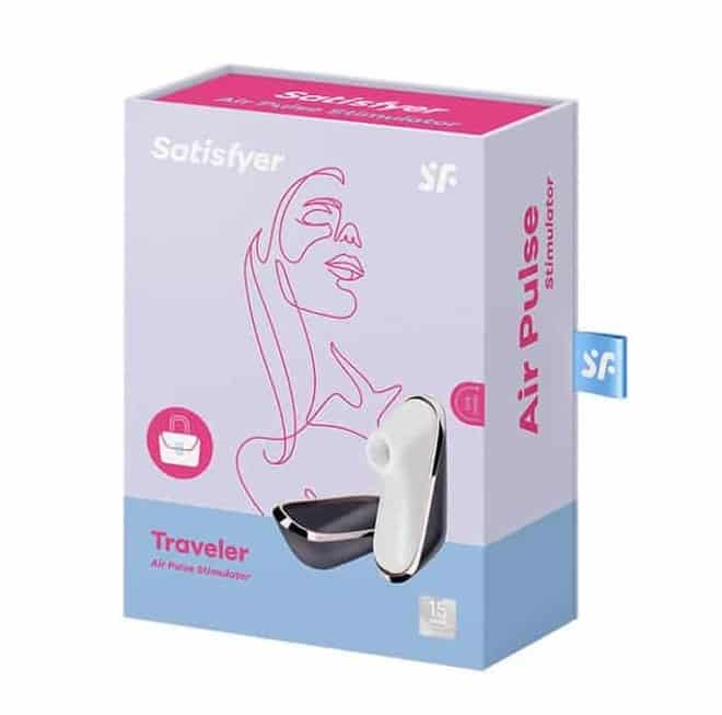 Satisfyer Pro Traveler hút âm đạo tím di động 10cm