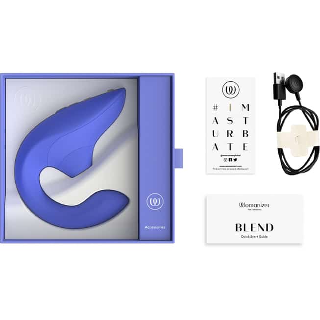 Womanizer Blend Rung Hút Âm Hạch Xanh Dương Siêu Đỉnh