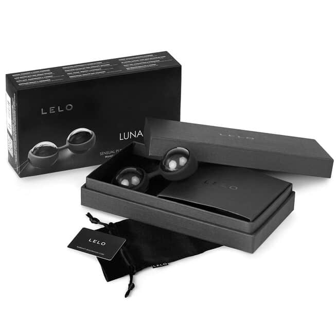 Lelo Luna Black Balls Siêu Mạnh Kegel Tập Luyện