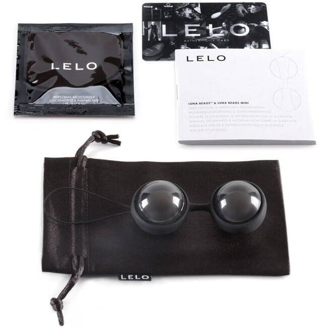 Lelo Luna Black Balls Siêu Mạnh Kegel Tập Luyện
