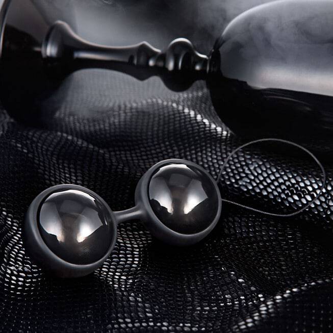Lelo Luna Black Balls Siêu Mạnh Kegel Tập Luyện